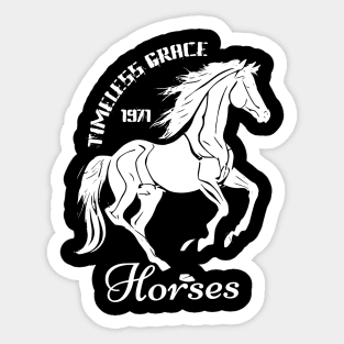 Horses: Timeless grace 1971 Sticker